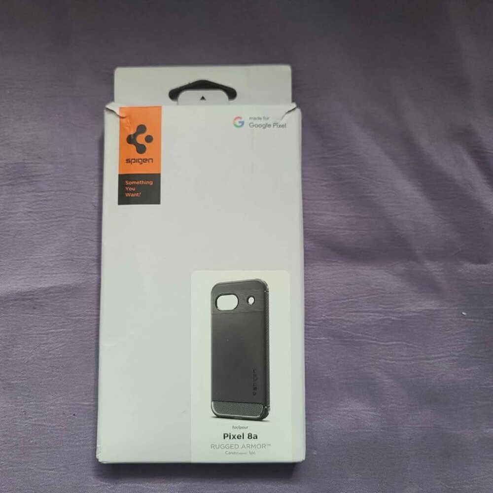 Spigen for Pixel 8a Case, Rugged Armor Matte Black - Picture 3 of 3